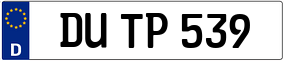 Truck License Plate